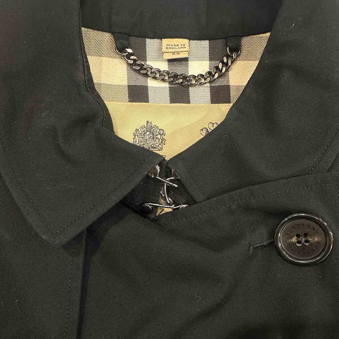 Burberry Black Long Trench Coat