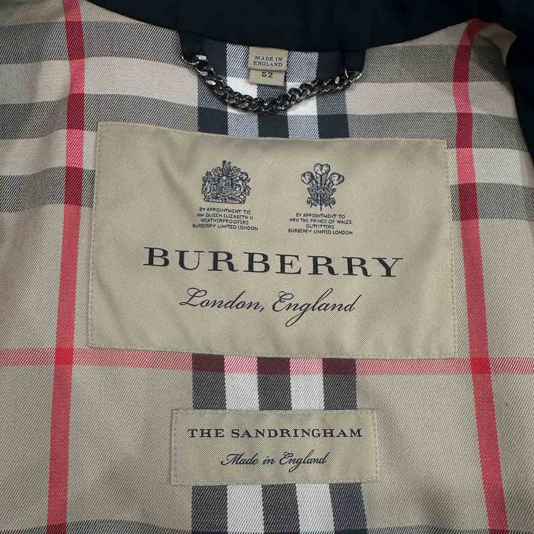 Burberry Black Long Trench Coat