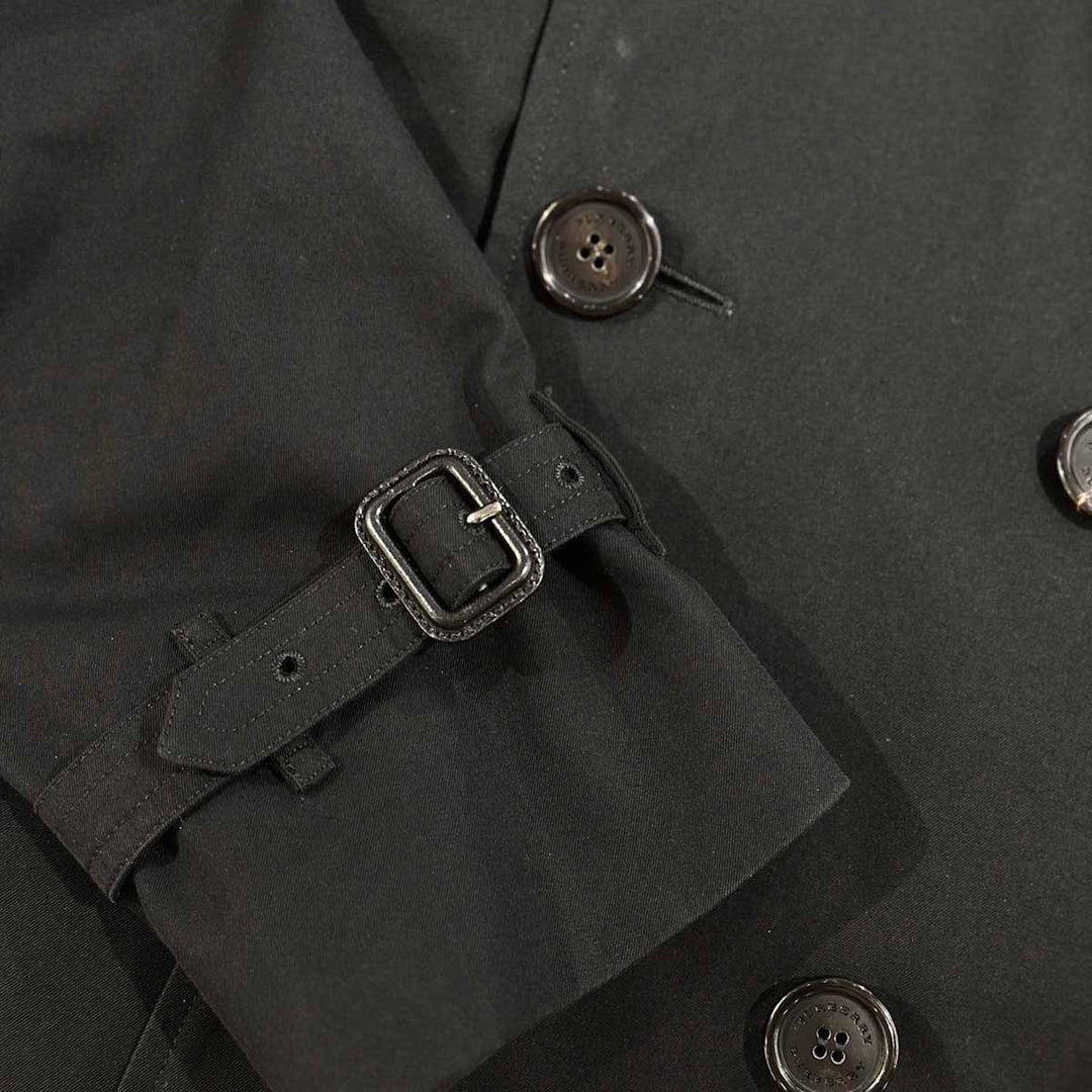 Burberry Black Long Trench Coat