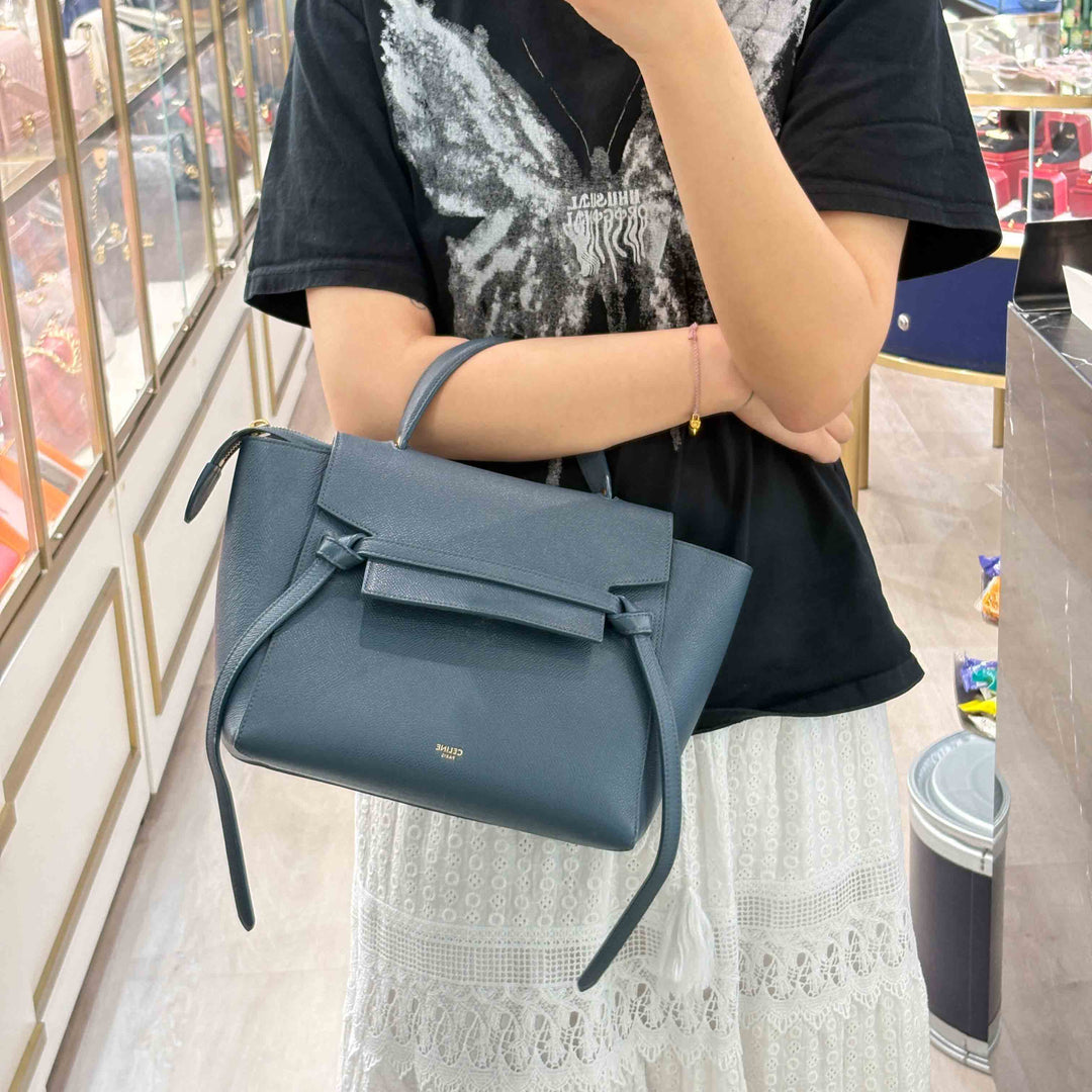 Celine Small Blue Belt Bag