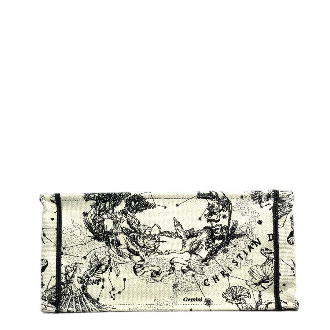Dior Small Book Tote Zodiac Embroidery Bag
