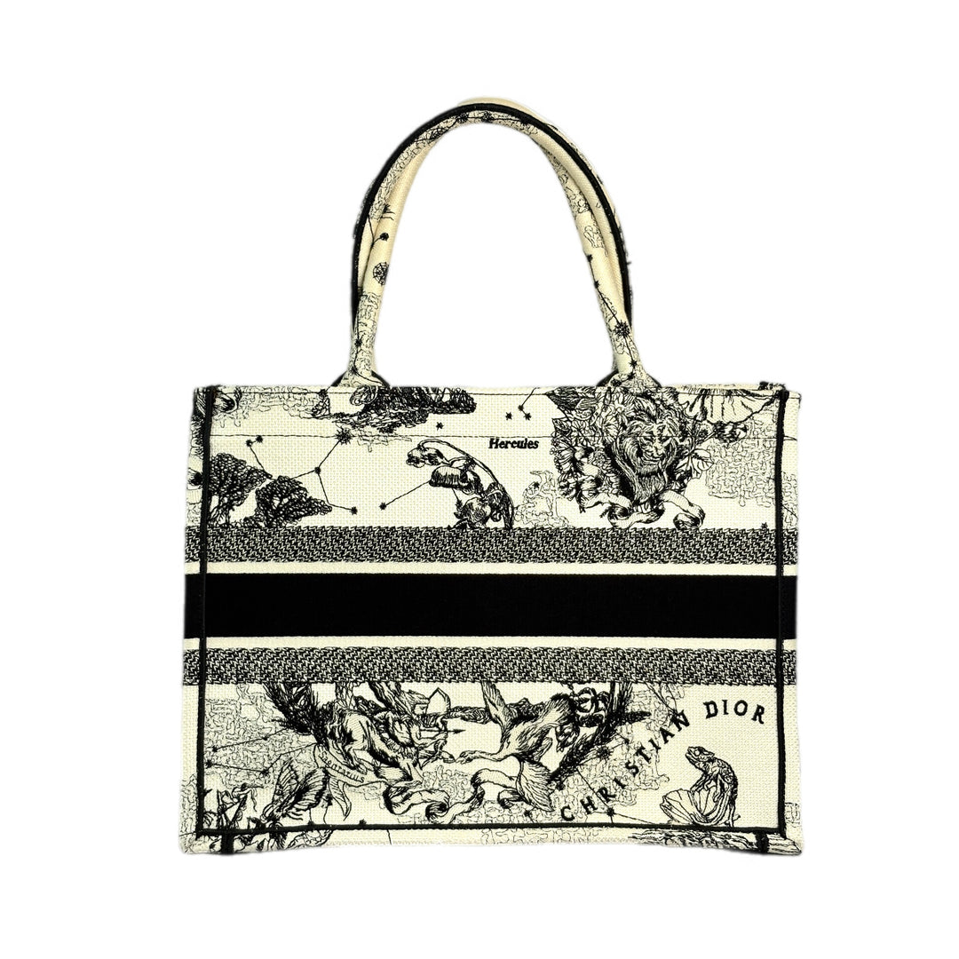 Dior Small Book Tote Zodiac Embroidery Bag