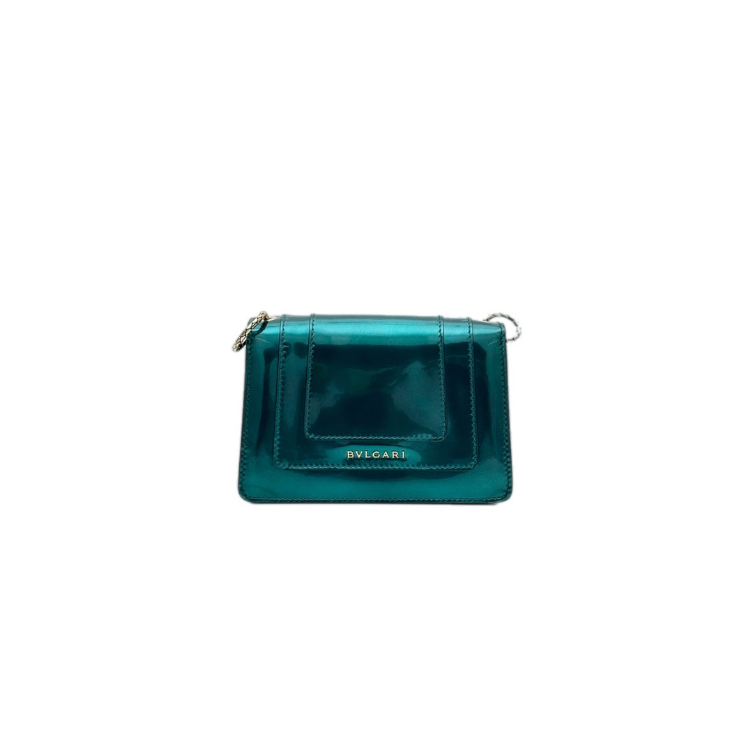Bvlgari Green Mini Serpenti Chain Bag