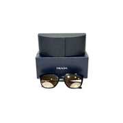 Prada Square Black/Green Sunglasses