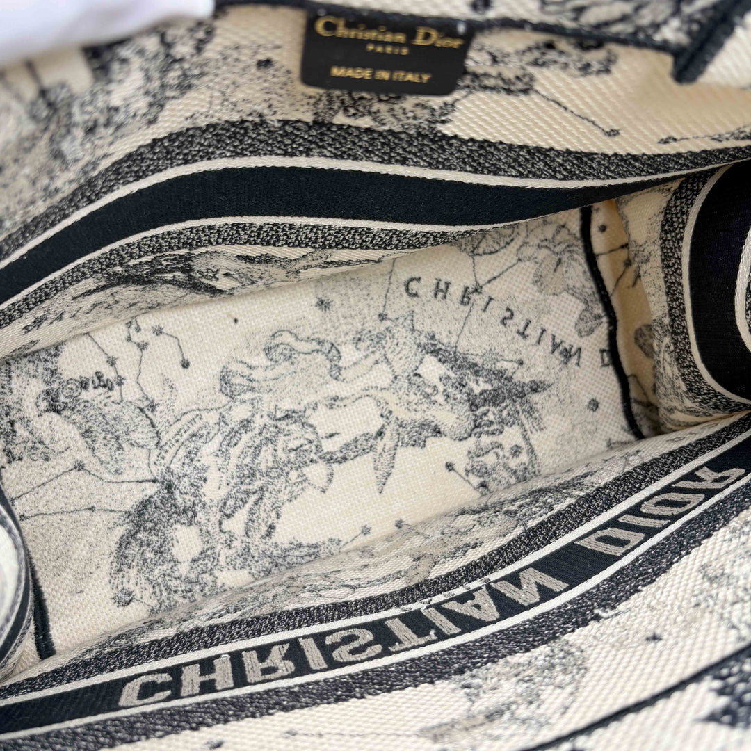 Dior Small Book Tote Zodiac Embroidery Bag