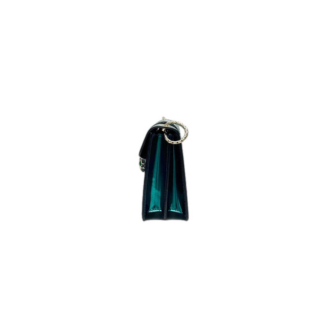 Bvlgari Green Mini Serpenti Chain Bag