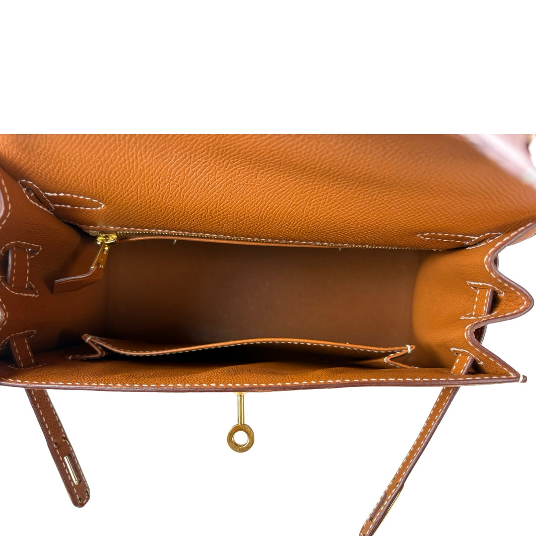 Hermes Kelly 25cm Bag Gold Epsom