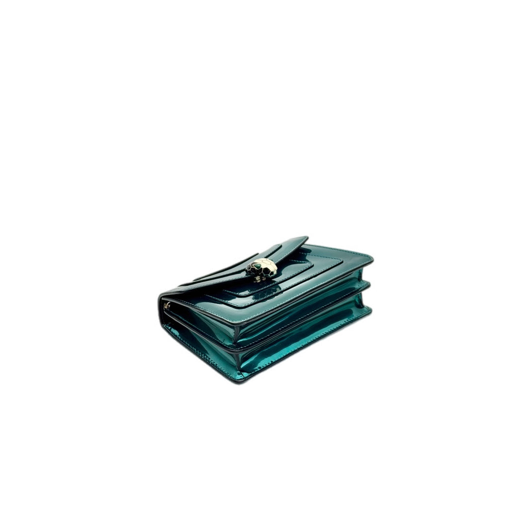 Bvlgari Green Mini Serpenti Chain Bag
