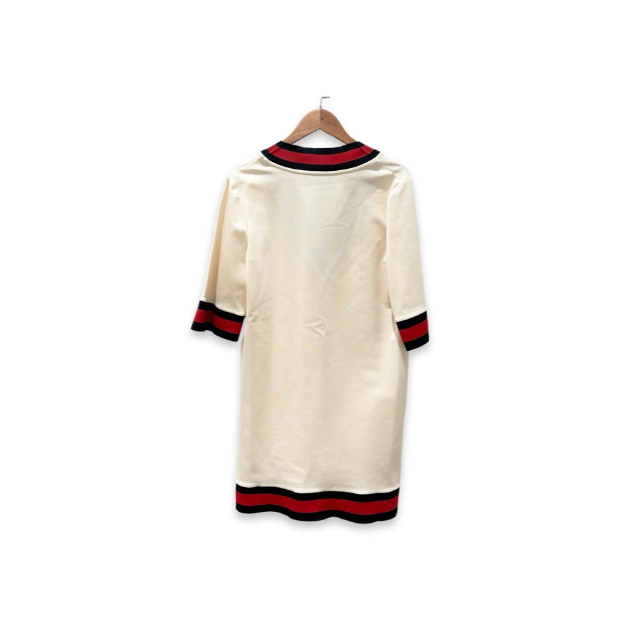 Gucci Cream V-neckline Dress #M