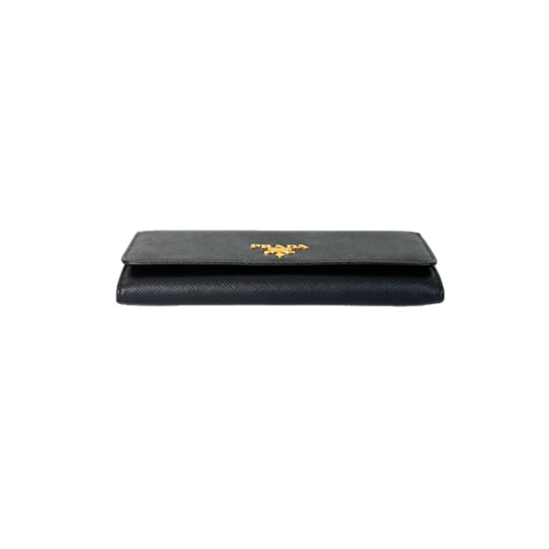 Prada Wallet Black Saffiano