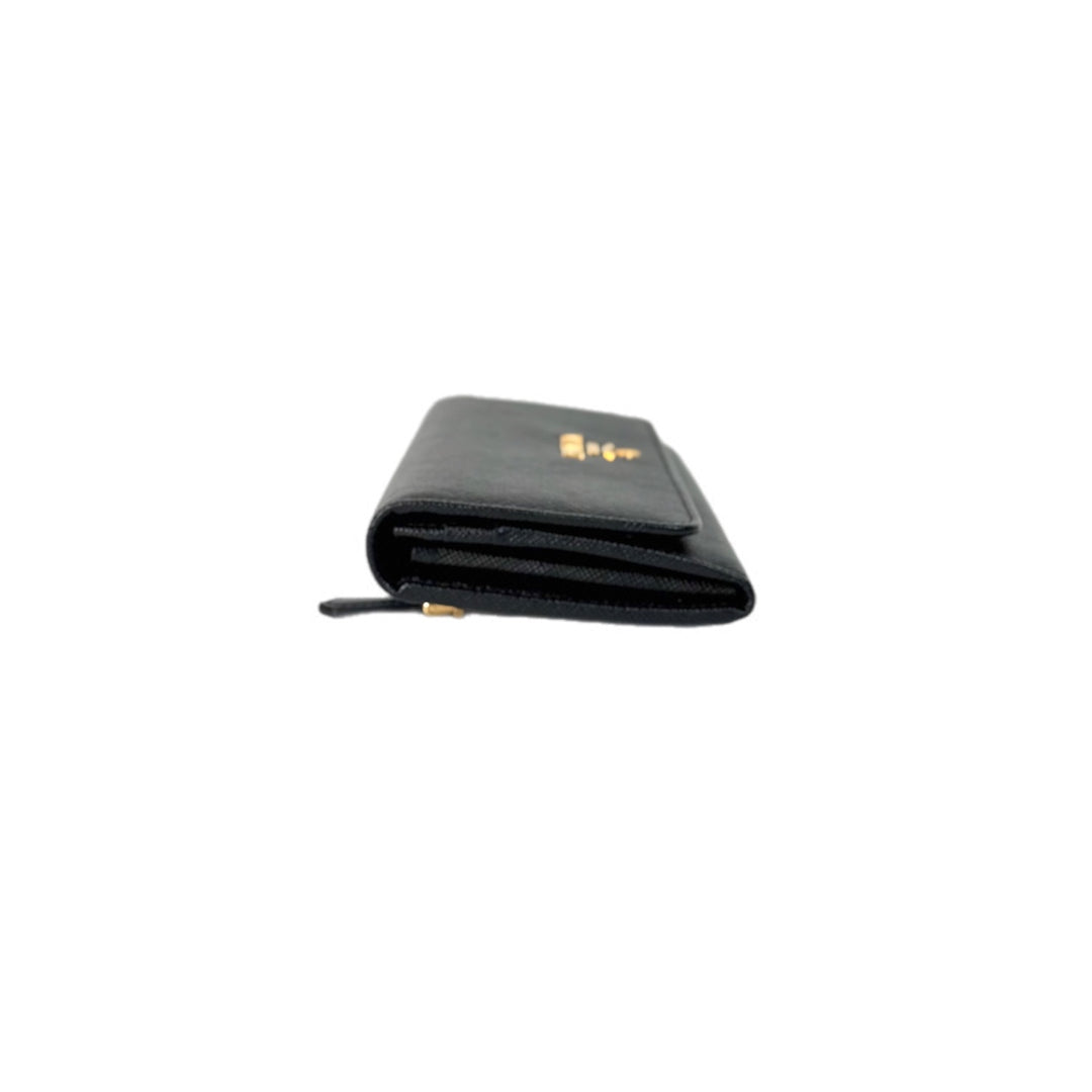 Prada Wallet Black Saffiano