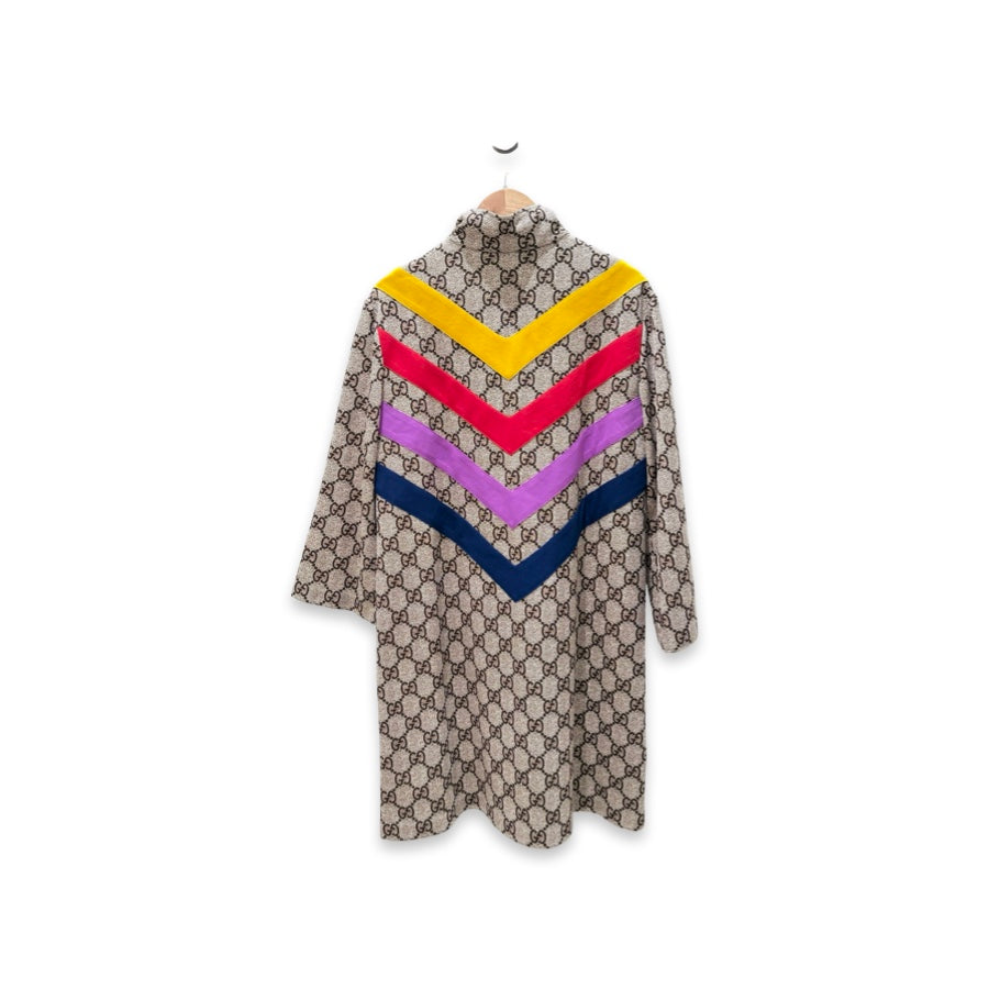 Gucci GG Supreme Monogram Chevron Dress #XS
