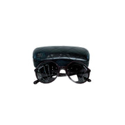 Chanel Sunglasses Round Purple with Pearl On Side