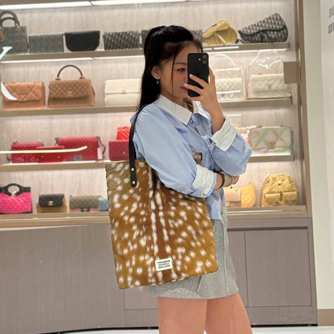 Burberry Deer Print Dylon Tote Bag