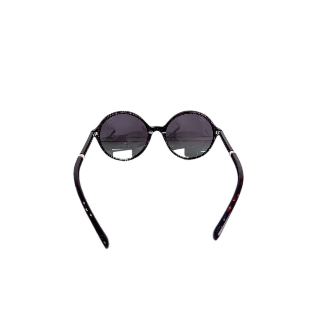 Chanel Sunglasses Round Purple with Pearl On Side