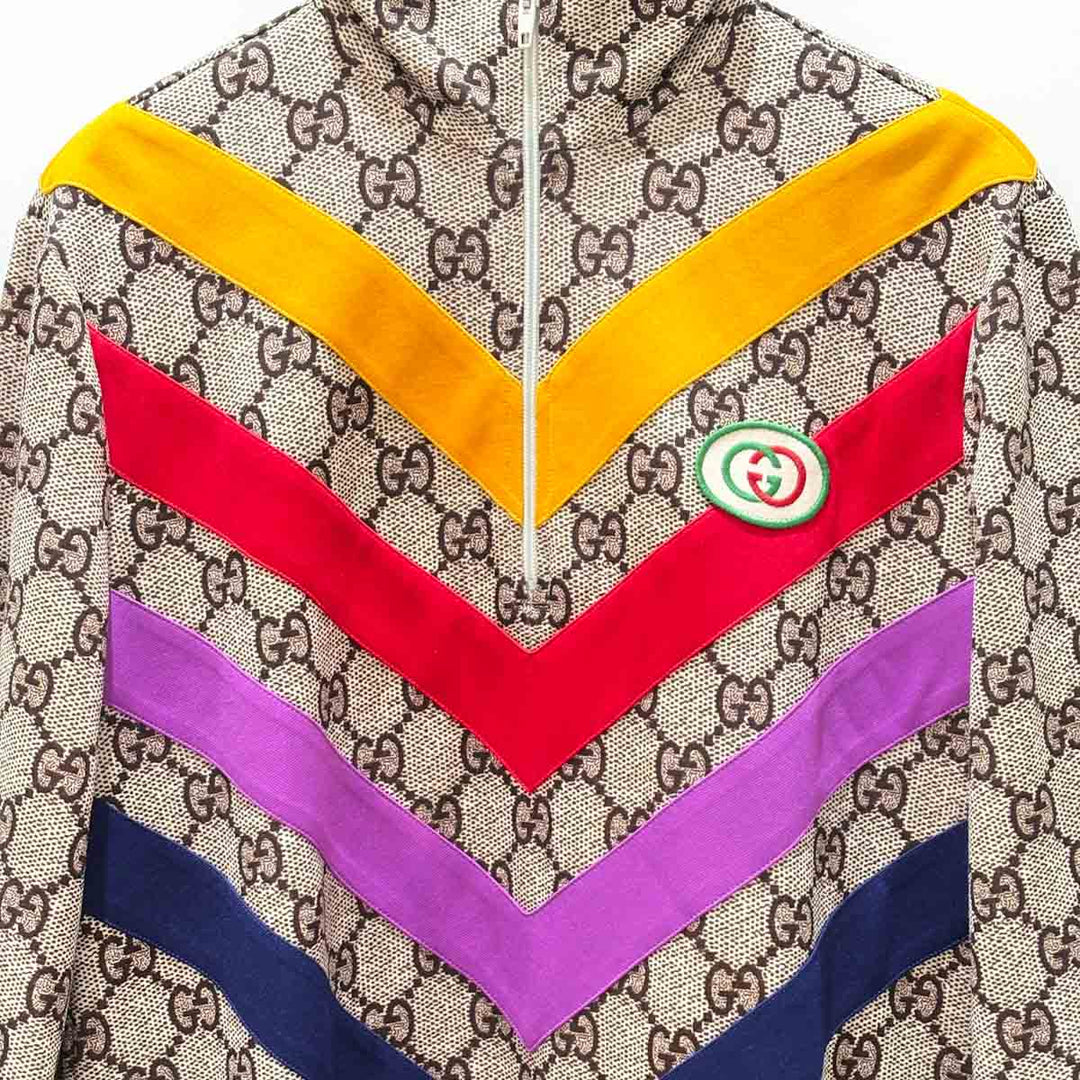 Gucci GG Supreme Monogram Chevron Dress #XS