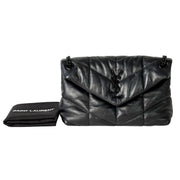 YSL Loulou Puffer Bag Black