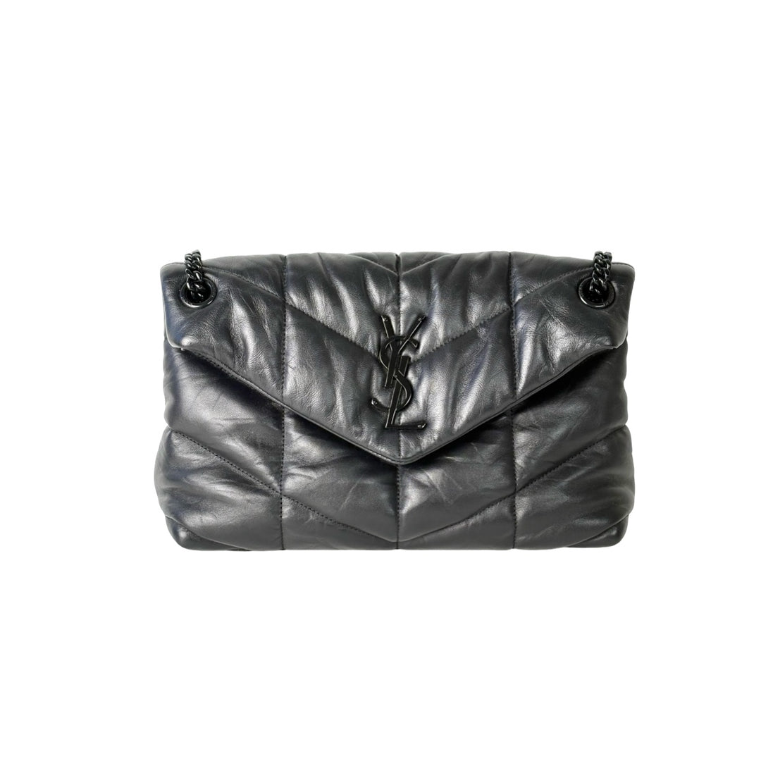 YSL Loulou Puffer Bag Black