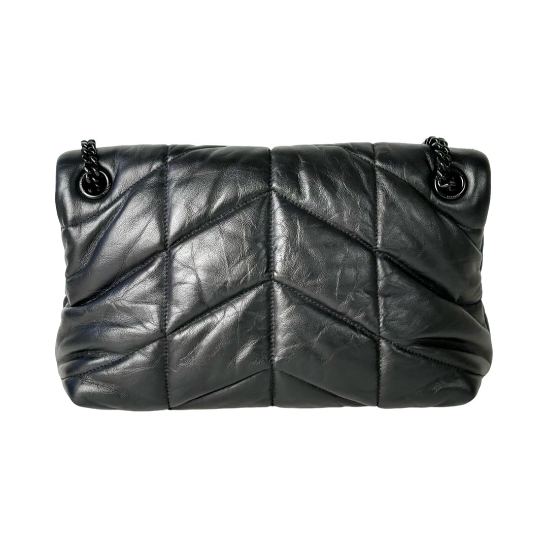 YSL Loulou Puffer Bag Black