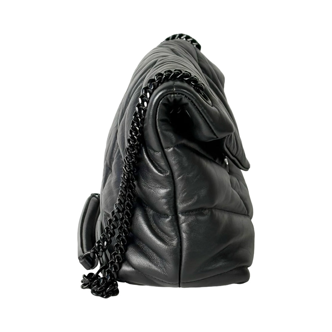 YSL Loulou Puffer Bag Black