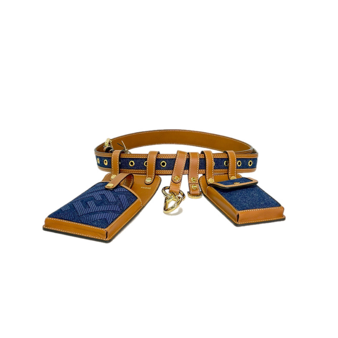 Fendi Demin Belt with Pouch