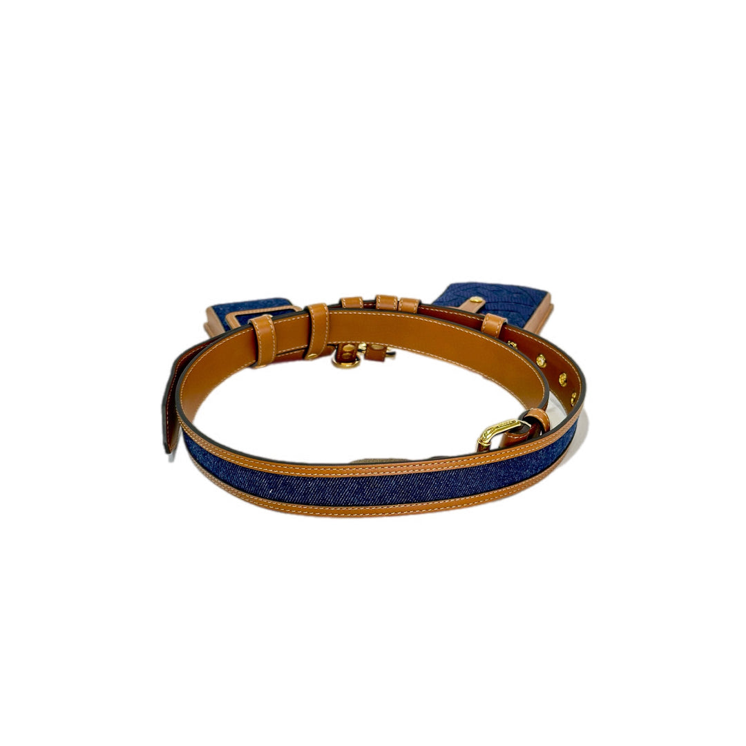 Fendi Demin Belt with Pouch
