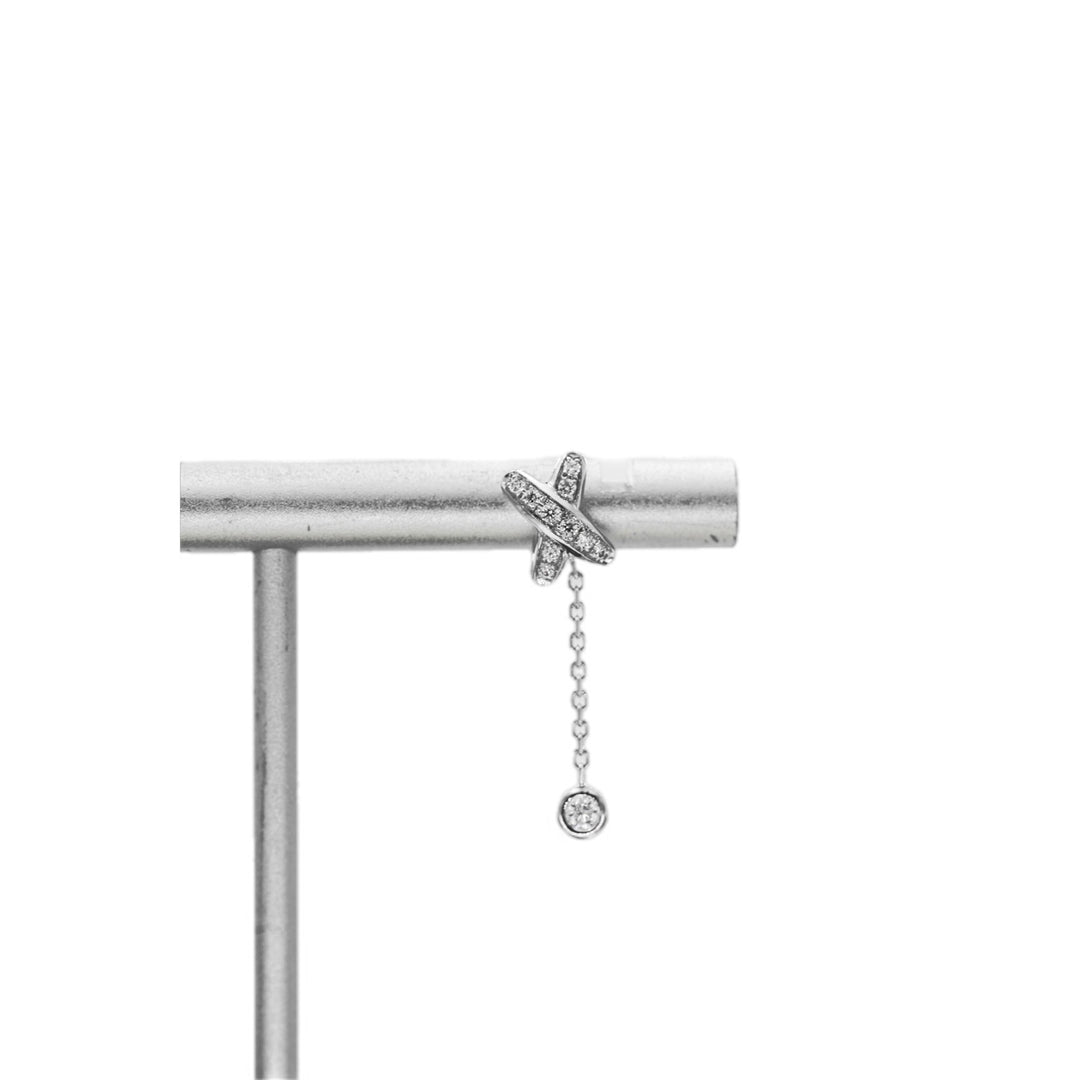 Chaumet Jeux De Liens Diamond Earrings White Gold - Jiaxyk