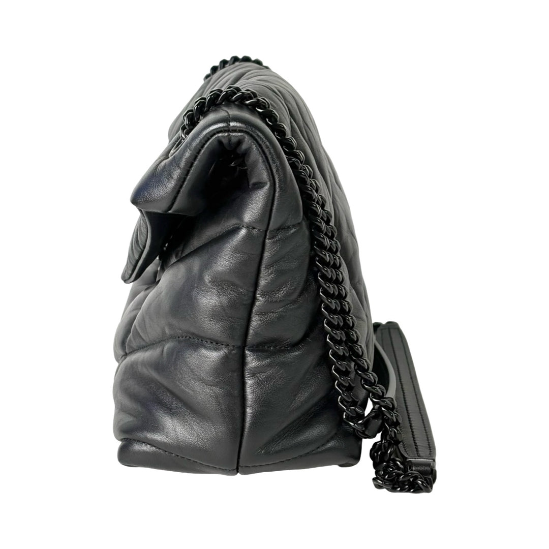 YSL Loulou Puffer Bag Black