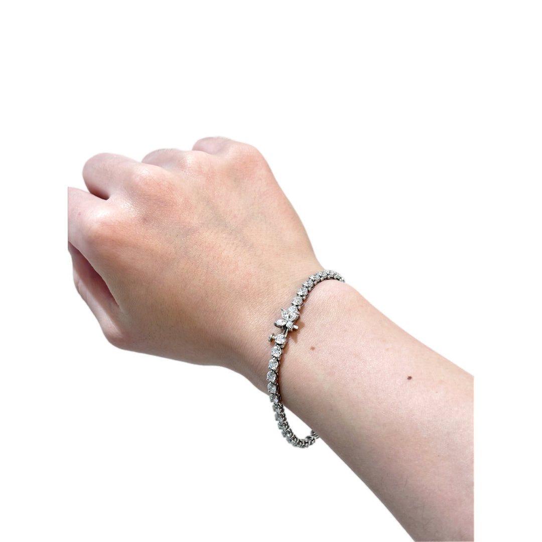 Tiffany Victoria Tennis Bracelet in Platinum with Diamonds - Jiaxyk