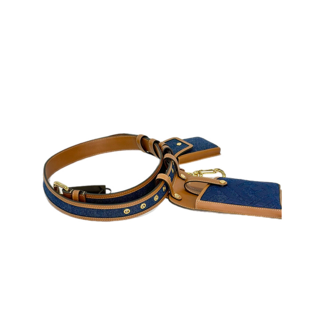 Fendi Demin Belt with Pouch