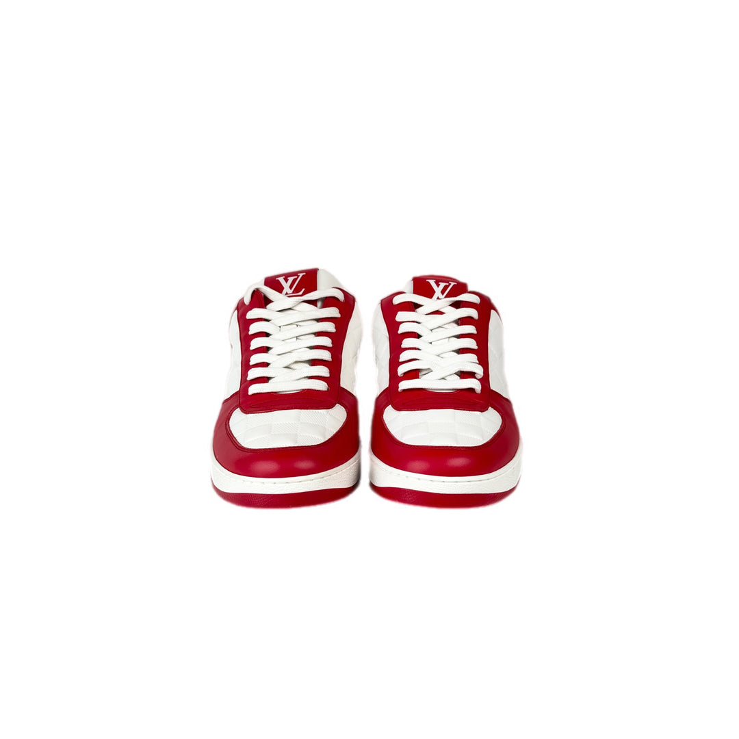 Louis Vuitton Red Sneaker Shoes #7