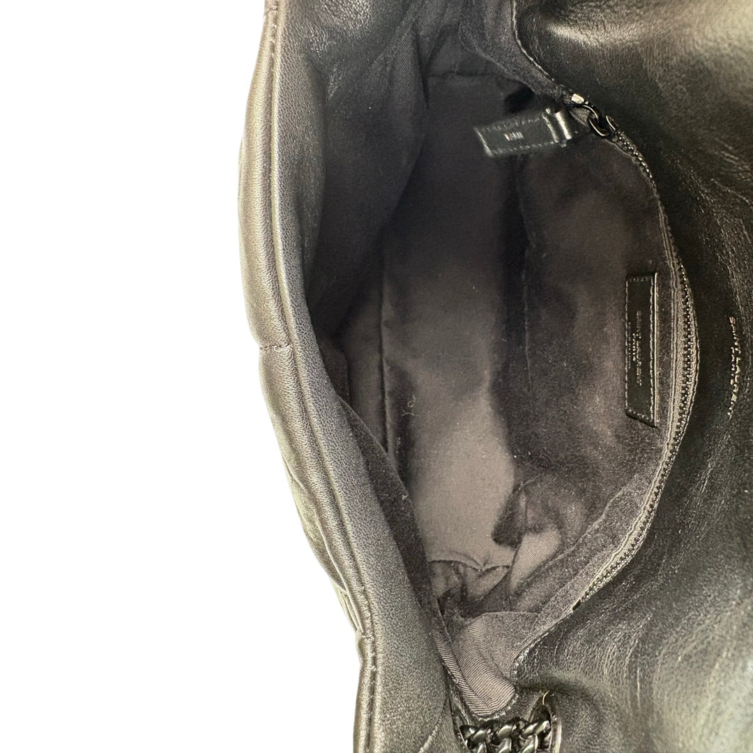 YSL Loulou Puffer Bag Black