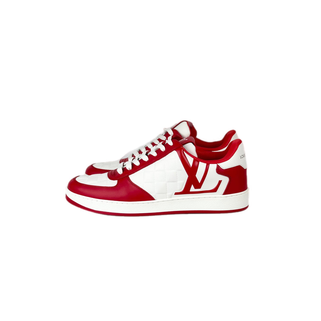 Louis Vuitton Red Sneaker Shoes #7
