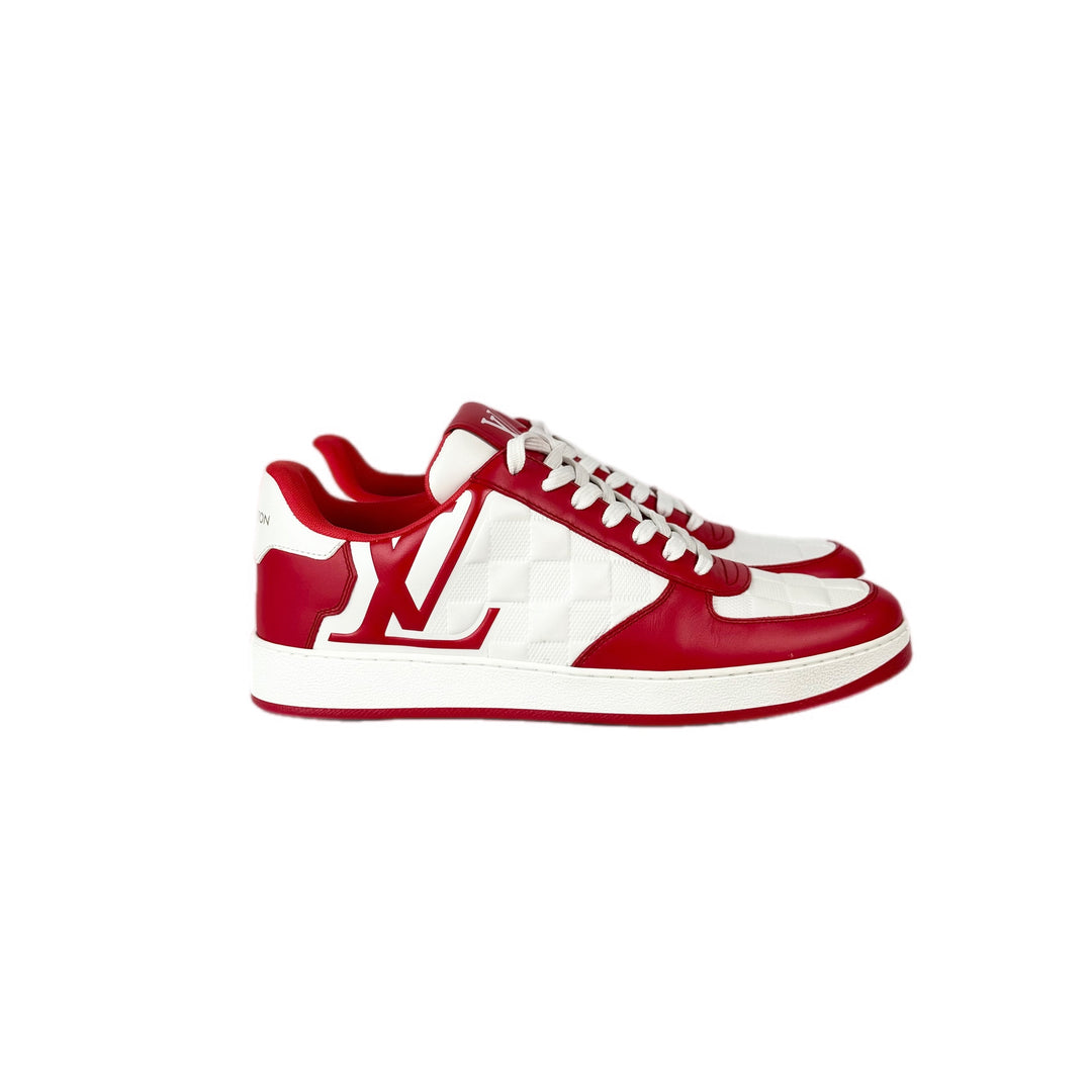 Louis Vuitton Red Sneaker Shoes #7
