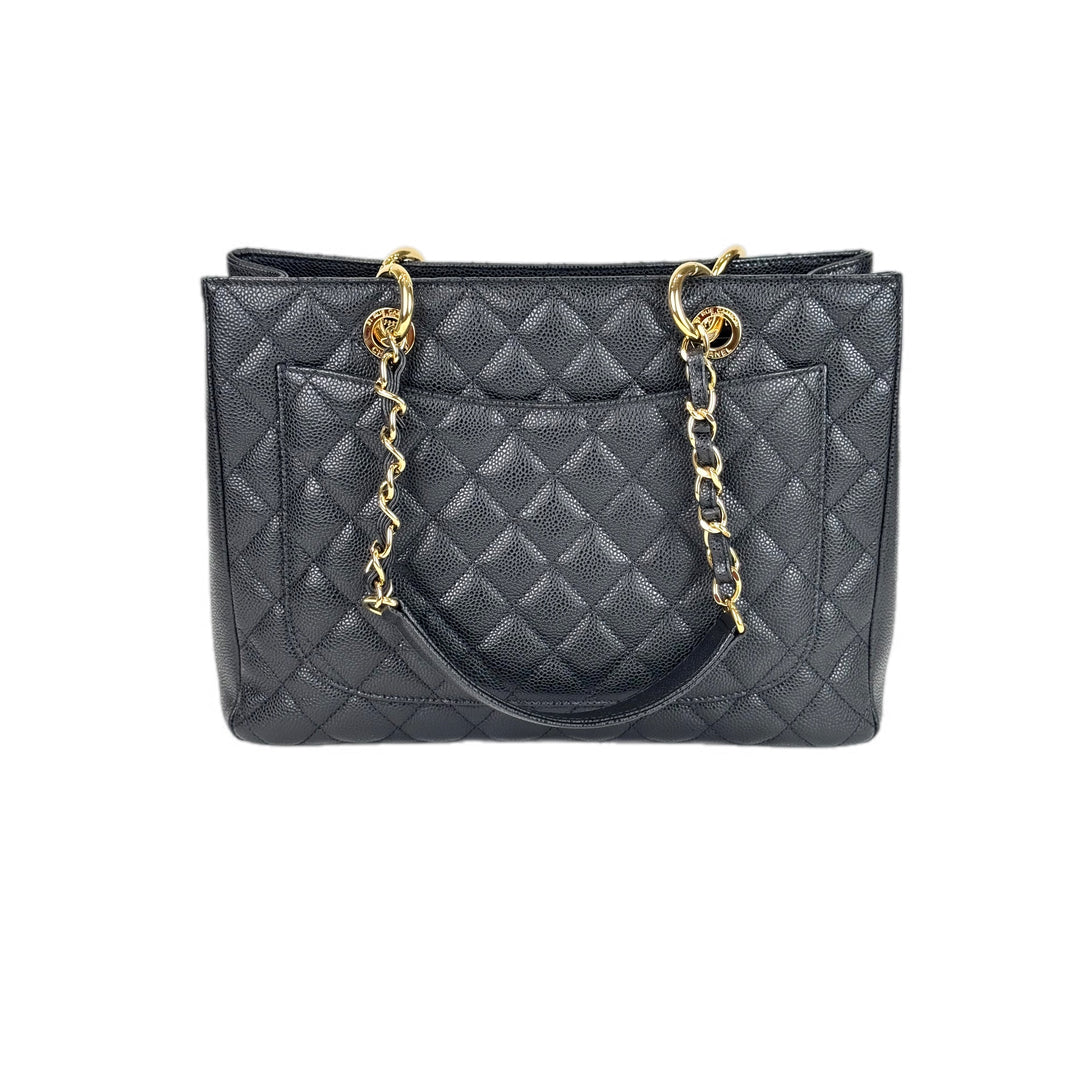 Chanel Tote GST Black/Gold Caviar