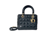 Dior Lady Dior Medium Bag Rose Pink Changed to Black