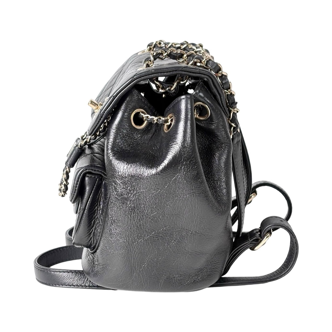 Chanel Mini Backpack Duma Bag Black