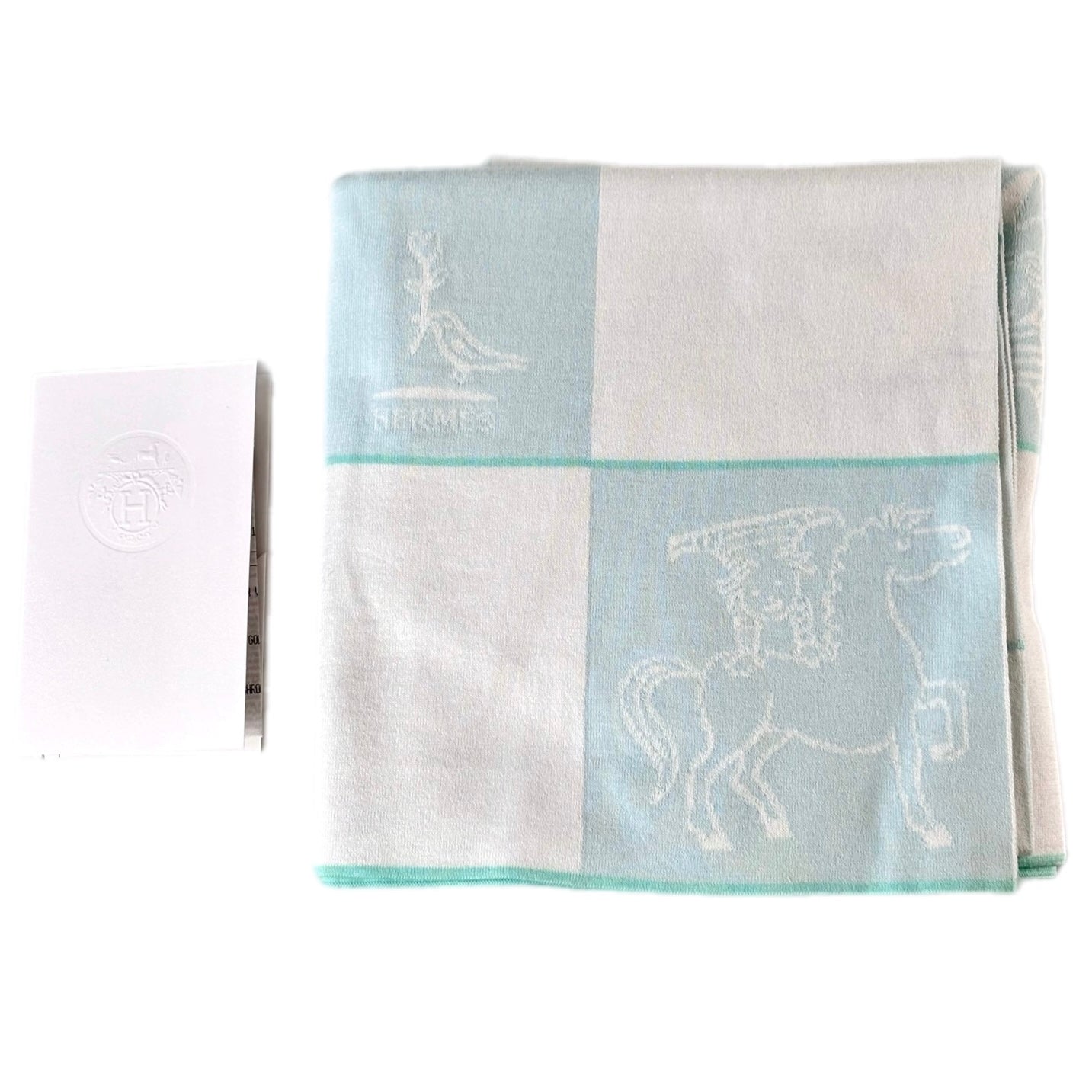 Hermes Cotton Blue Baby Blanket - Jiaxyk