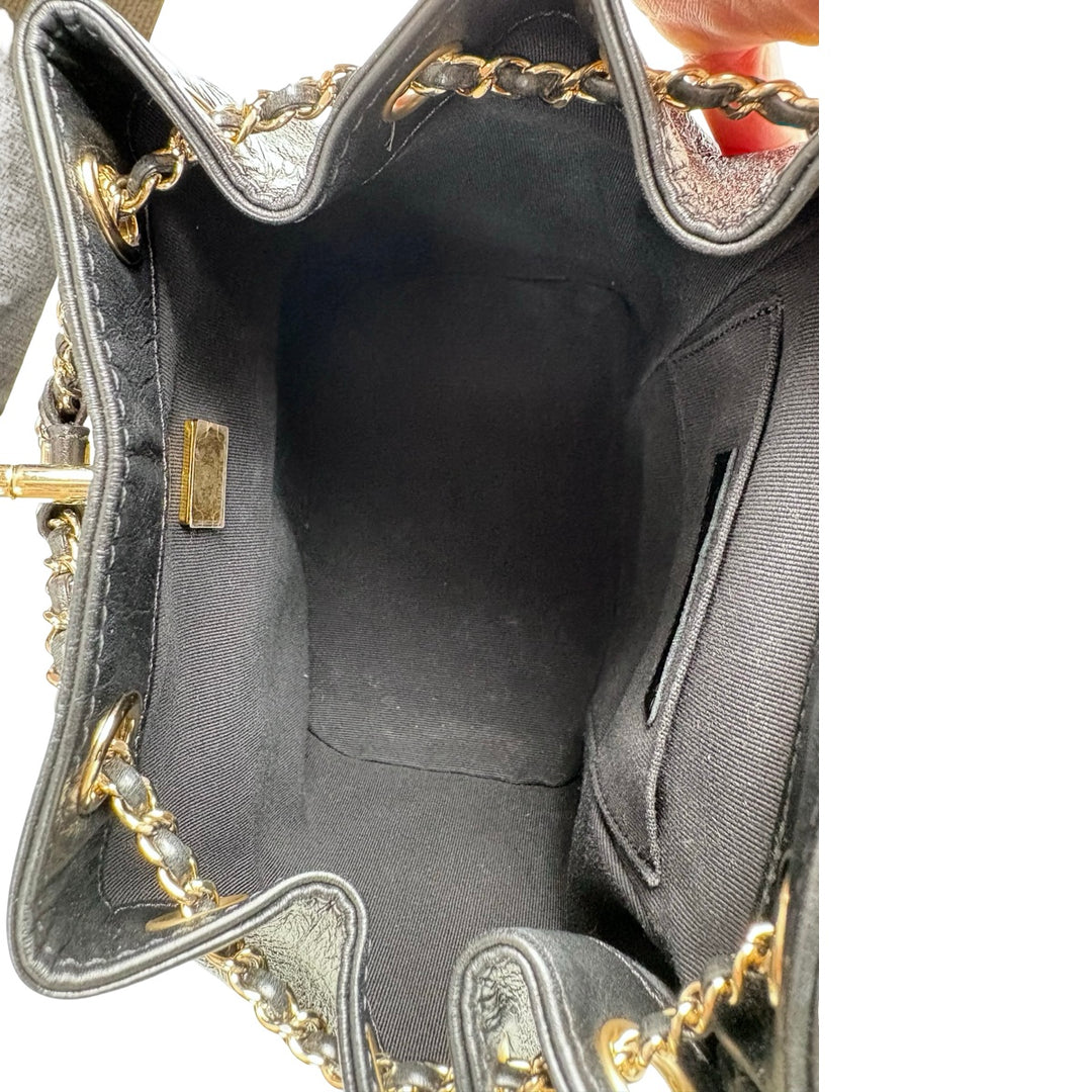 Chanel Mini Backpack Duma Bag Black