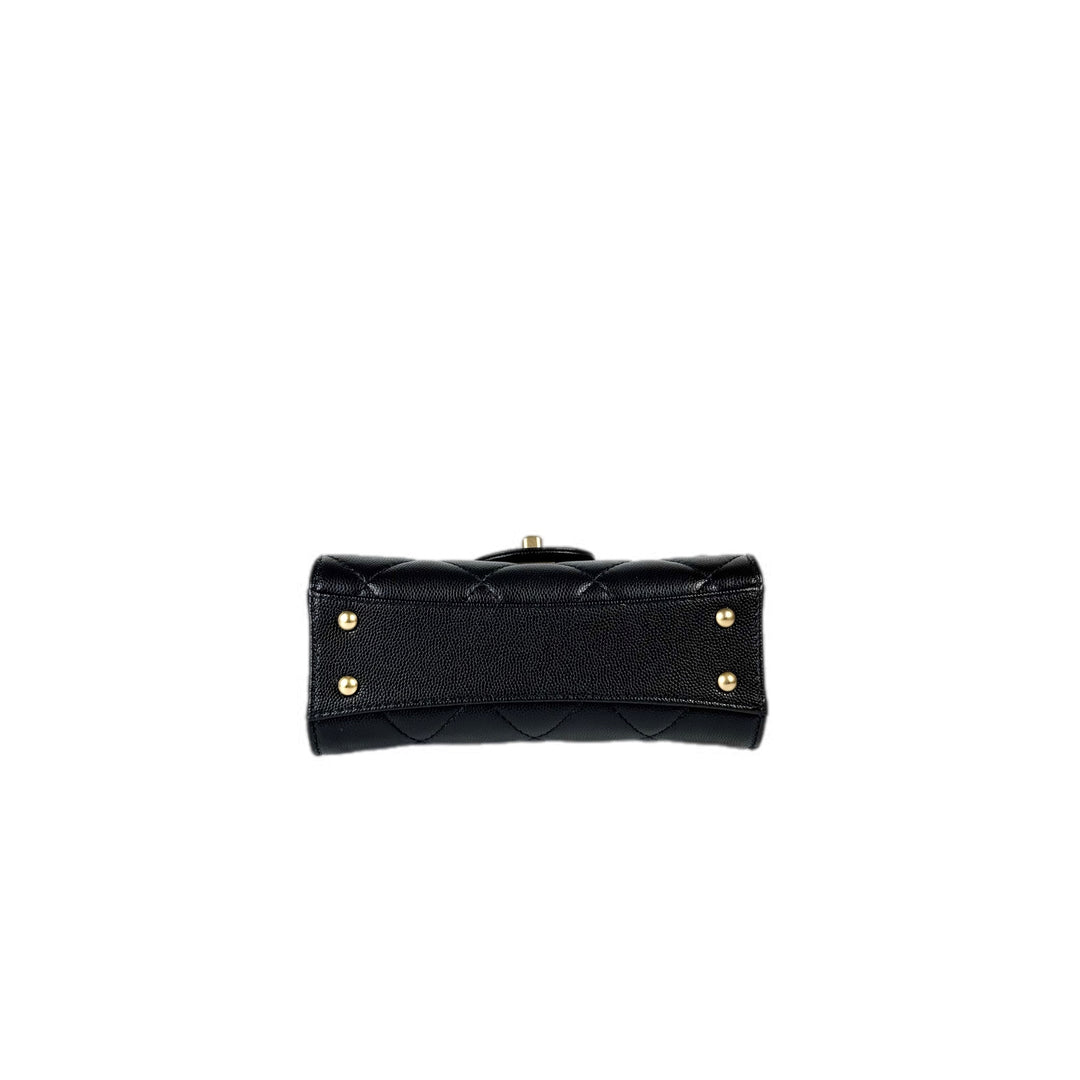 Chanel Black Caviar Top Handle Bag