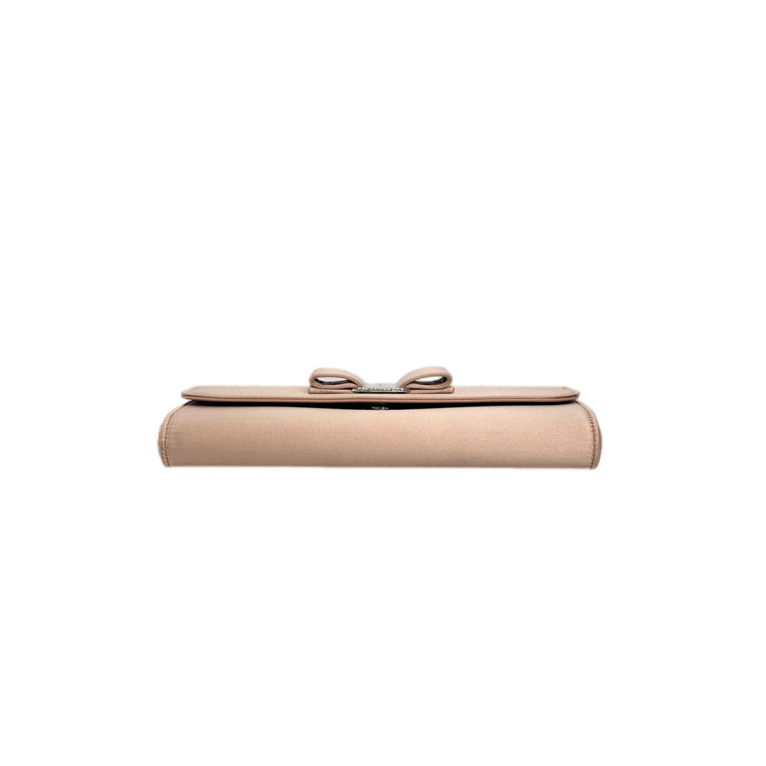 Ferragamo Pink Bow Wallet on Chain Bag