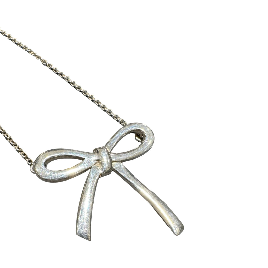 Tiffany & Co Paloma Picasso Sterling Silver Bow Necklace
