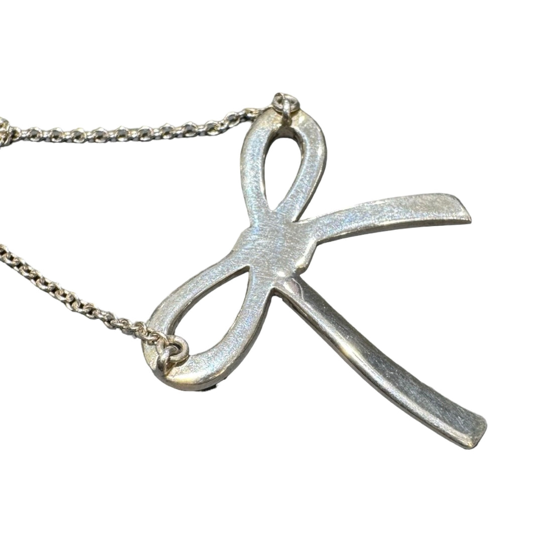 Tiffany & Co Paloma Picasso Sterling Silver Bow Necklace
