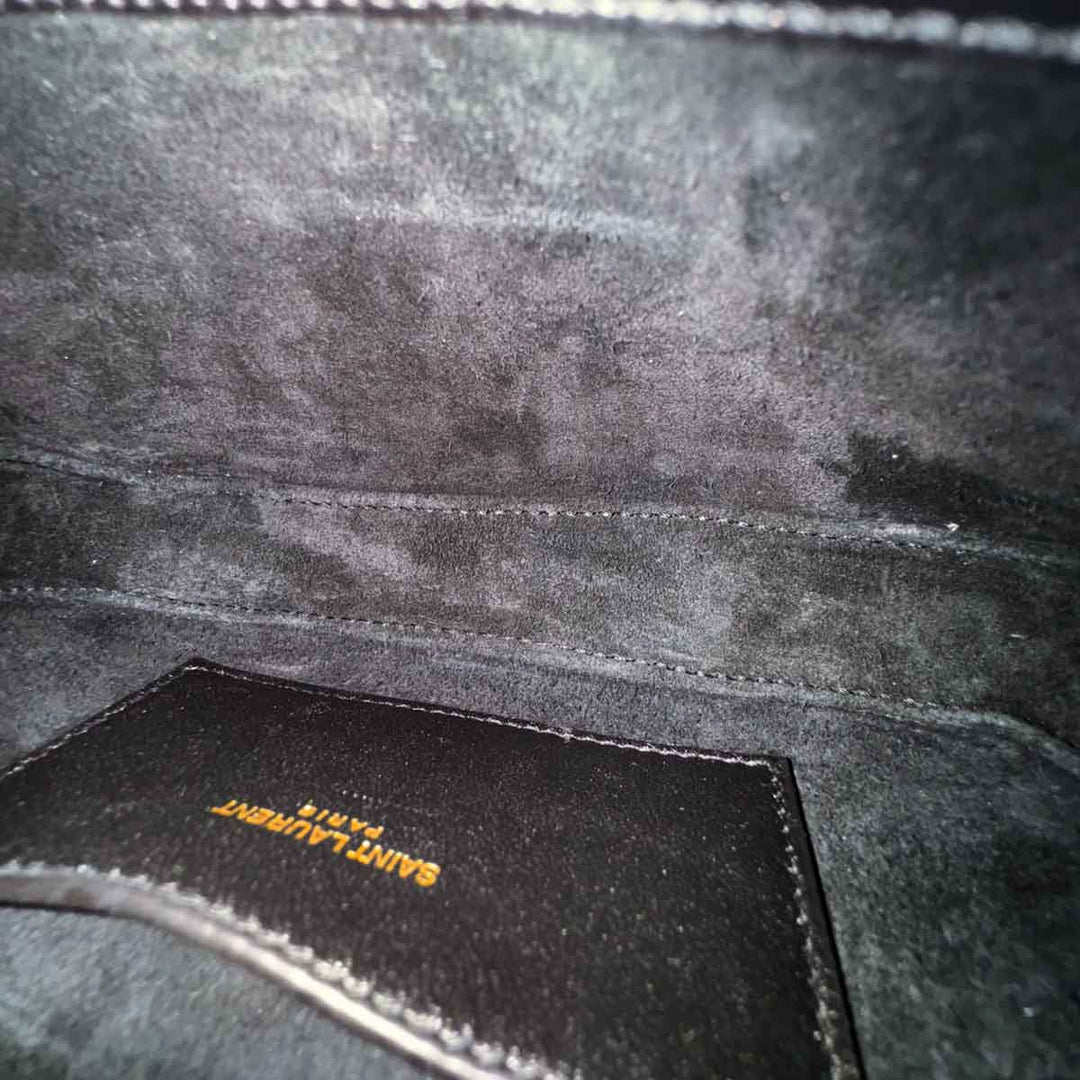 YSL Le 5 a 7 Mini Shoulder Bag Black Calfskin