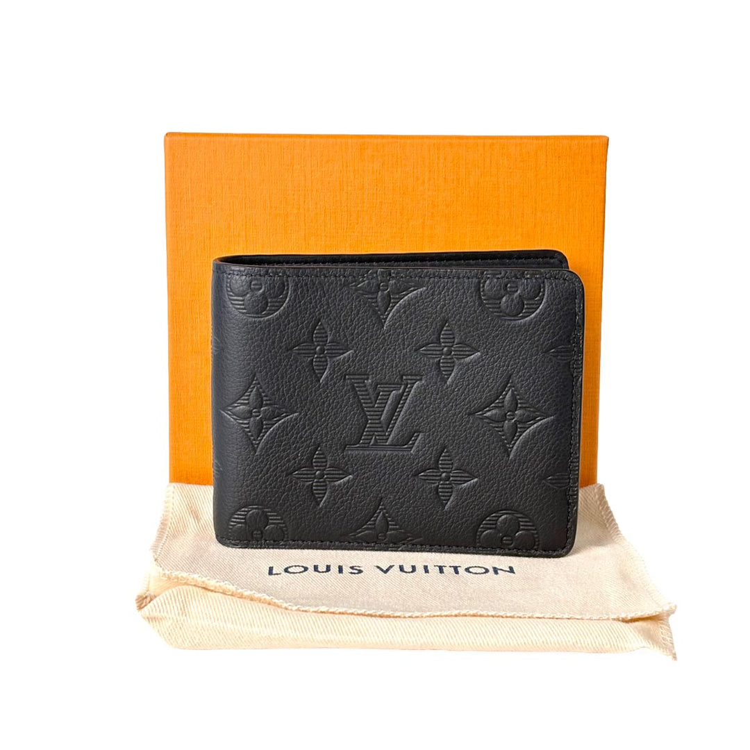 Louis Vuitton Multiple  Wallet Black Calfskin