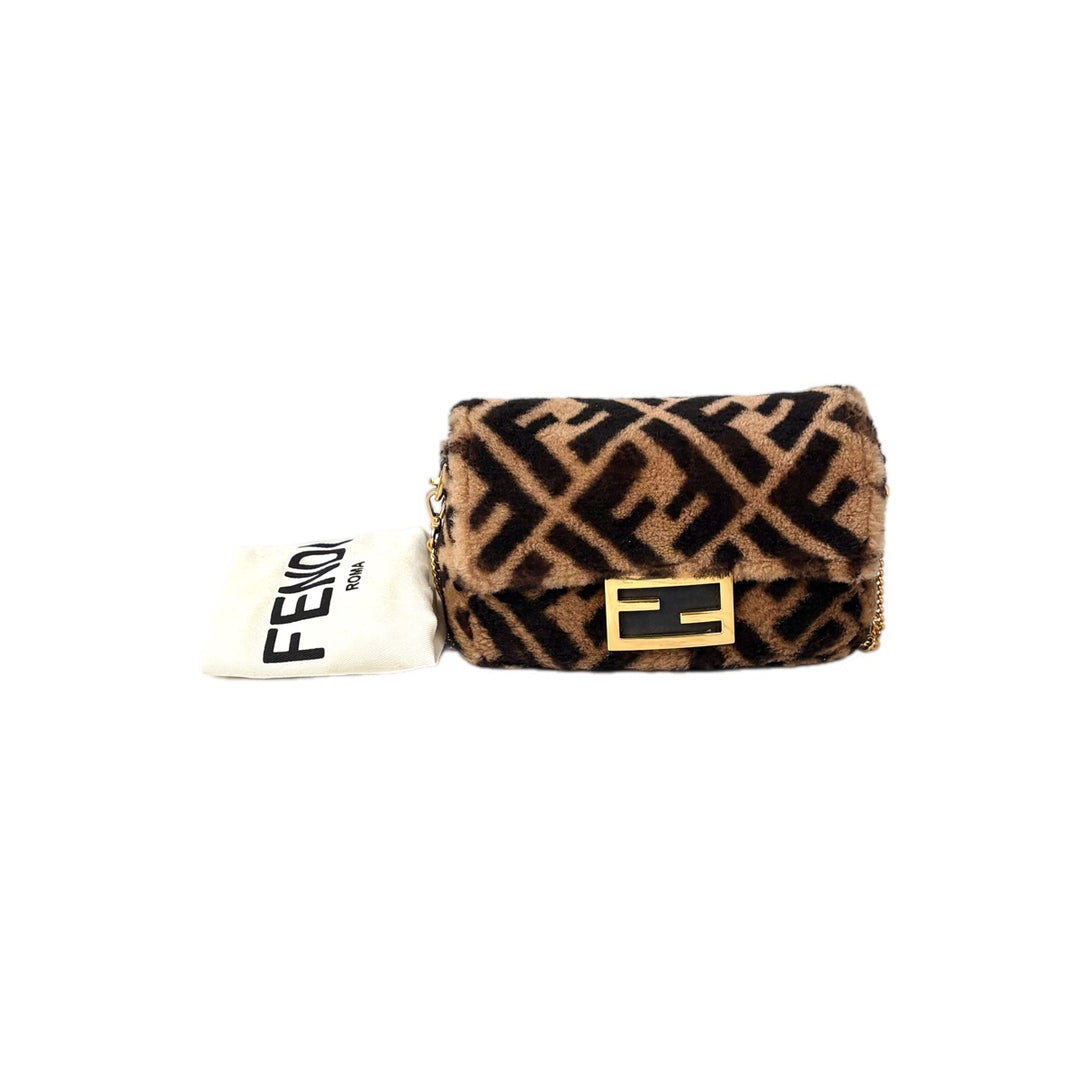 Fendi Baguette Fur Mini Bag