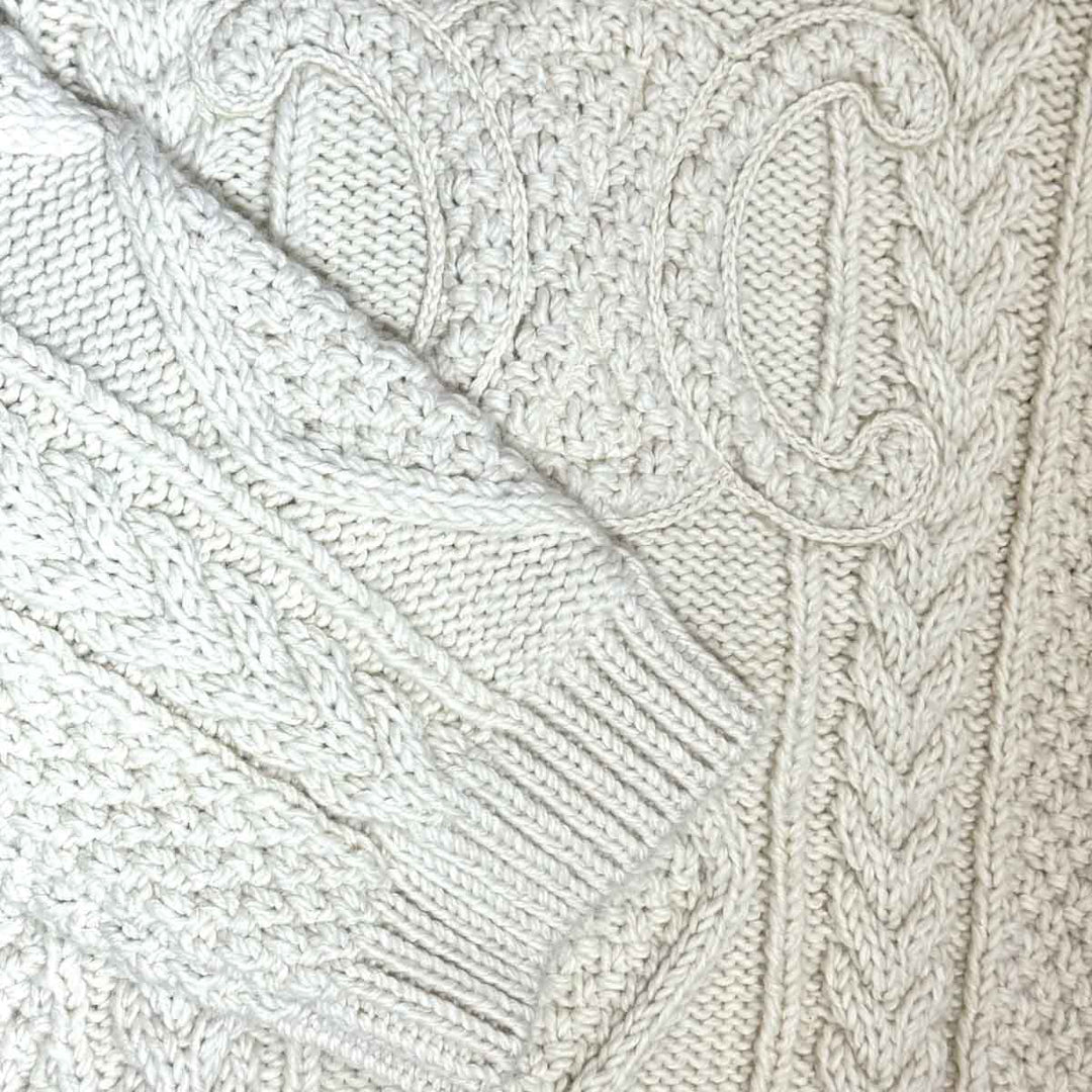 Celine White Turtleneck Sweater # M