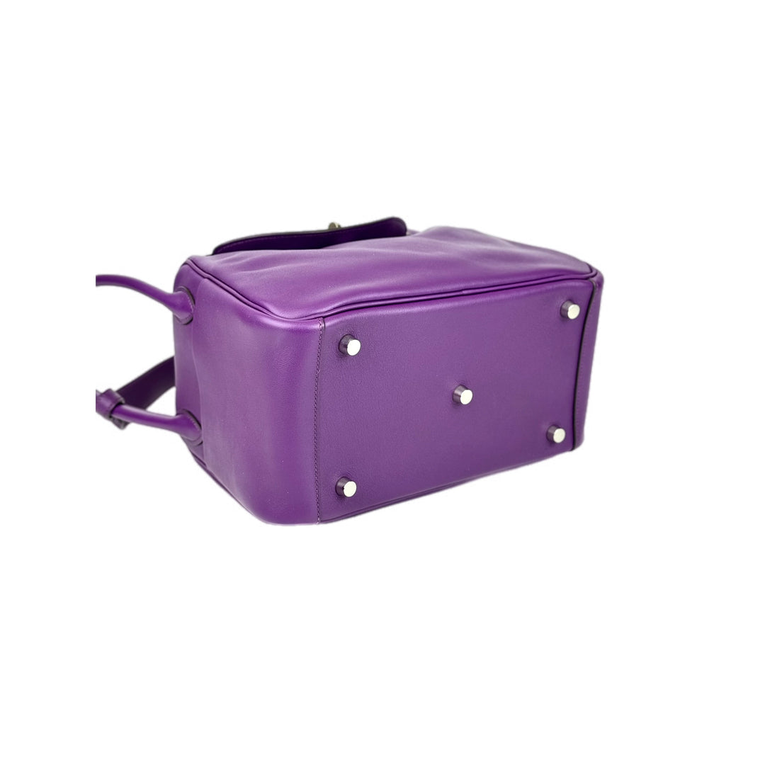 Hermes Lindy 26cm Bag Purple Evercolor