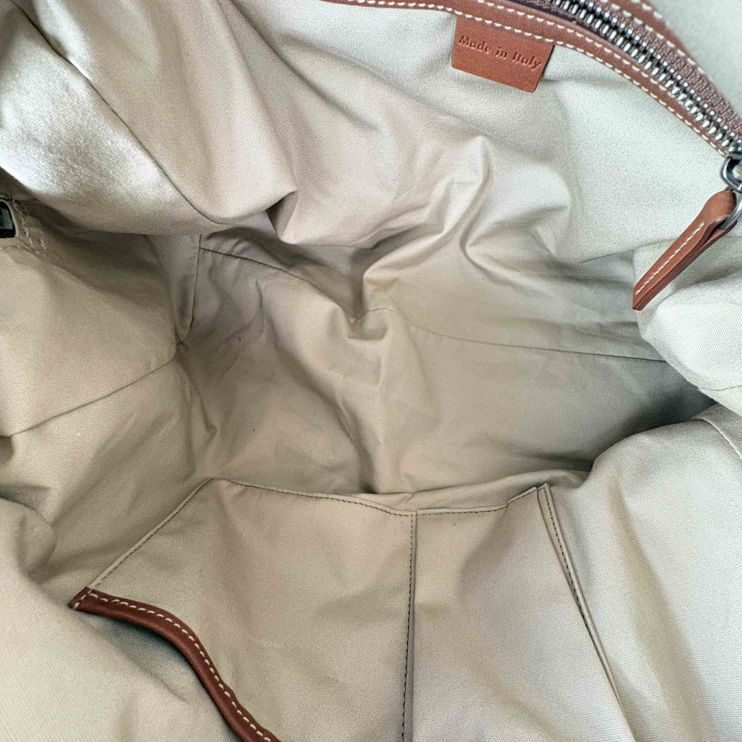 Celine Black Canvas Boston Bag
