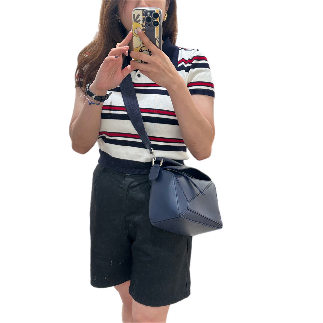 Loewe Puzzle Small Navy Bag